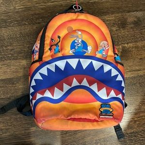 Spray ground limited edition space jam backpack